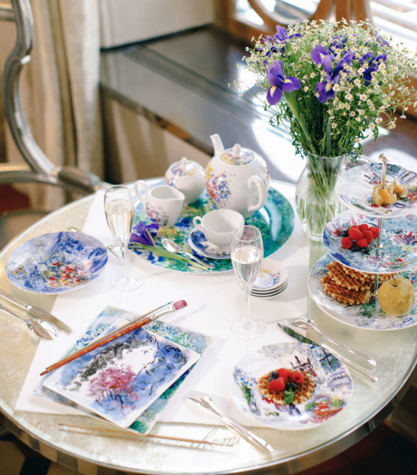 Букет цветов Марка Шагала от Bernardaud Serving-by-Julia-Kaptelova-Photography-11