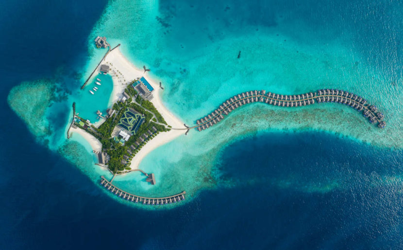 Любовное настроение на курорте Grand Park Kodhipparu Aerial-Kodhipparu-Island
