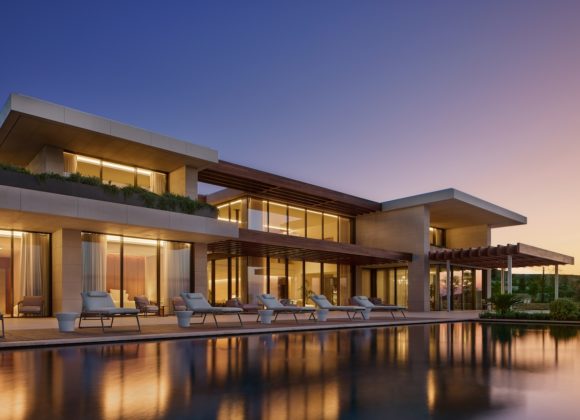 BHR Bodrum_Mansion_Garden Facade & Pool_Night