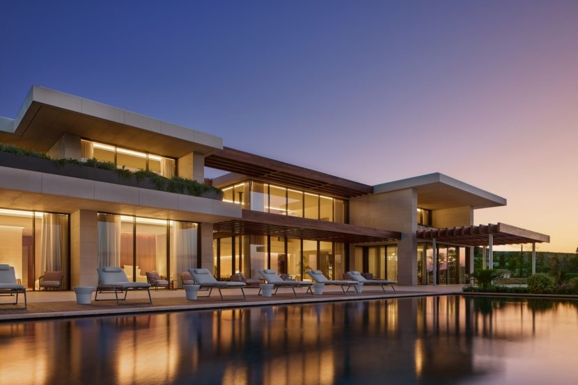 BHR Bodrum_Mansion_Garden Facade & Pool_Night