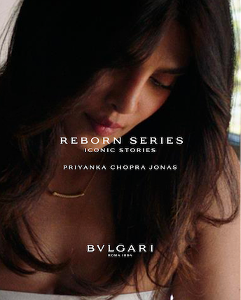 BVLGARI REBORN. Культовые истории. Приянка Чопра Джонас BULGARI_REBORN_SERIES_PCJ_POSTER_4x5_LOGO